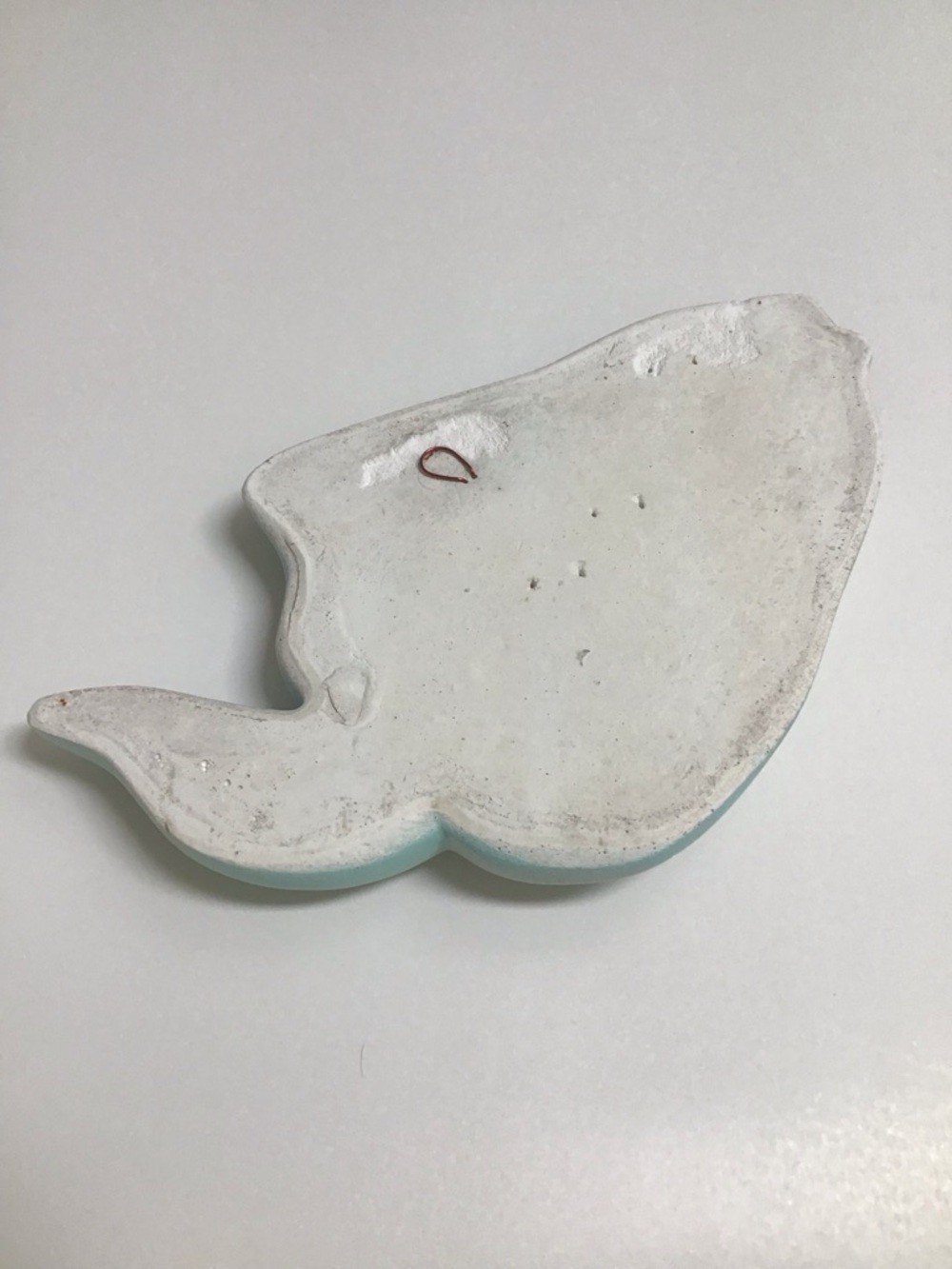Miller Studio Chalkware Fish Bath Wall Decor Blue Green Red Lips 1960s Vintage - Picture 13 of 16